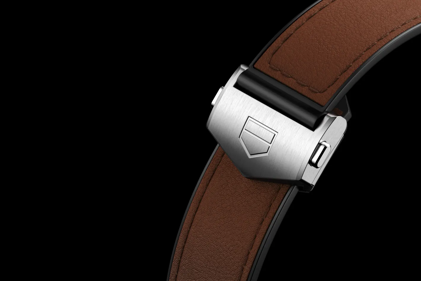 TAG Heuer Brown Bi-Material Leather Strap Calibre E4 45 Mm> Accesorios
