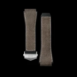 TAG Heuer Brown Rubber And Leather Band Calibre E3> Accesorios