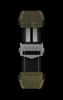 TAG Heuer Green Rubber And Leather Band Calibre E3> Accesorios