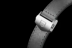 TAG Heuer Grey Leather Strap Calibre E4 42 Mm><noscript><img width=