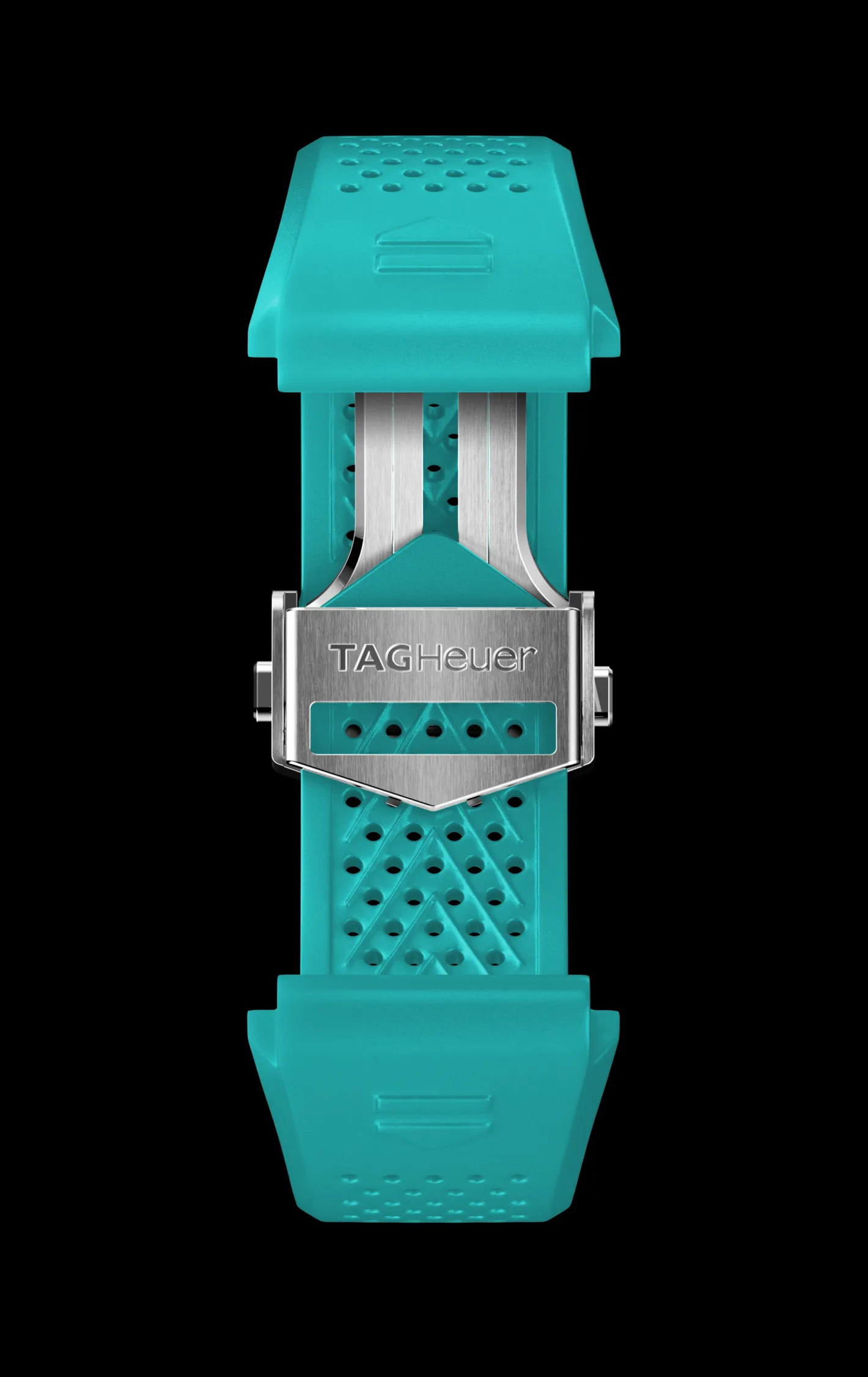 TAG Heuer Light Blue Rubber Strap Calibre E4 45 Mm> Accesorios