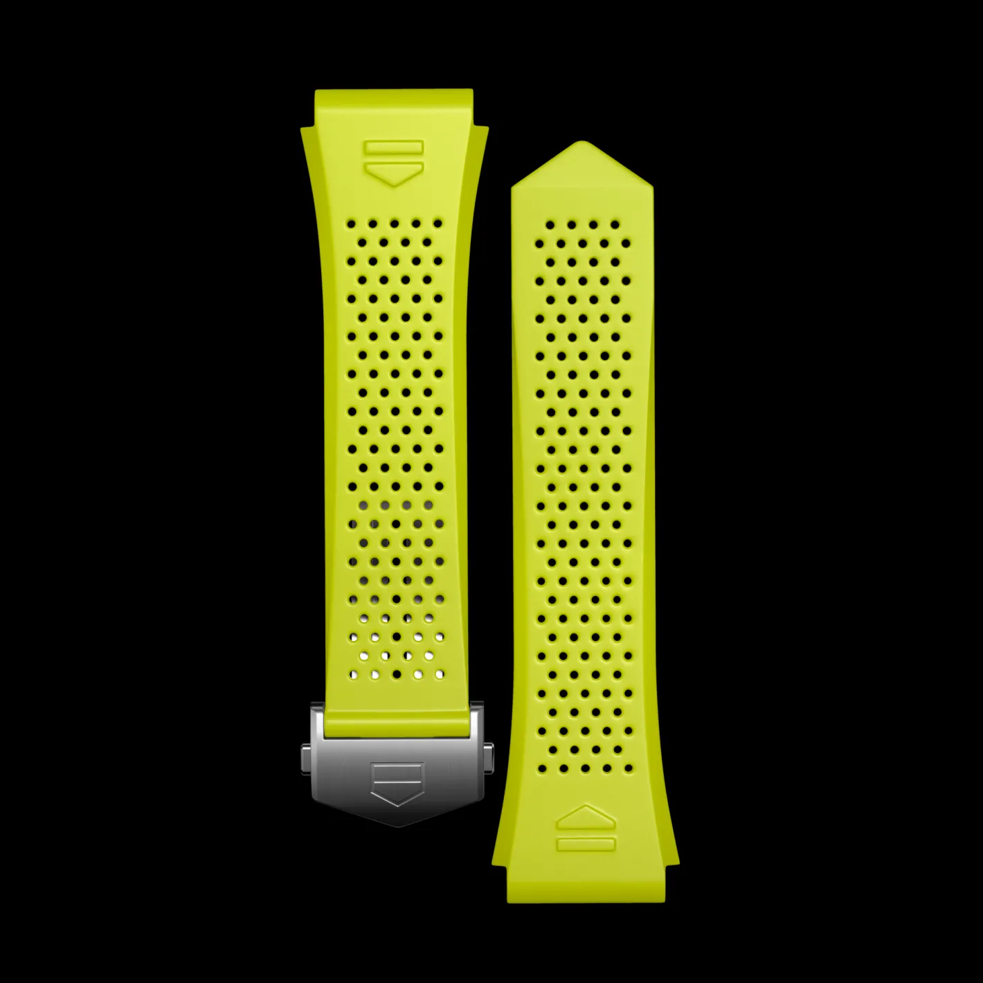 TAG Heuer Lime Yellow Rubber Strap Calibre E4 45 Mm> Accesorios