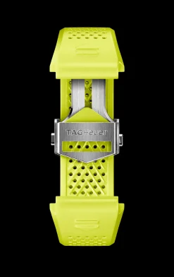 TAG Heuer Lime Yellow Rubber Strap Calibre E4 45 Mm> Accesorios