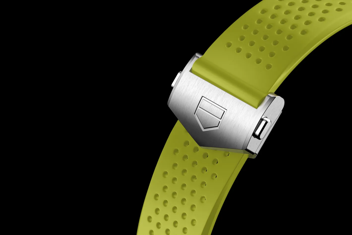 TAG Heuer Lime Yellow Rubber Strap Calibre E4 45 Mm> Accesorios